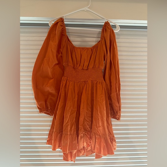 SHEIN Dresses Burnt Orange Dress Poshmark
